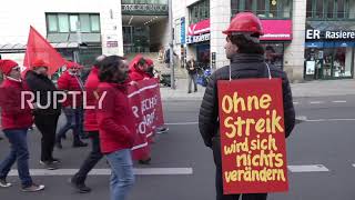 Germany: Metalworkers union in Munich rally under 'fair change' slogan