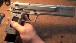 Beretta 92fs with C&S Low Mass Trigger Set, SGS Comp, KKM Barrel and Nitre Blue Controls