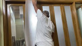 How to Install Plastic Foil Layer on the Glass of Doors | Colest Technology