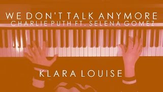 WE DON'T TALK ANYMORE | Charlie Puth ft. Selena Gomez Piano Cover
