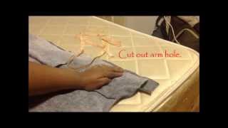 How to make jacket from old jeans