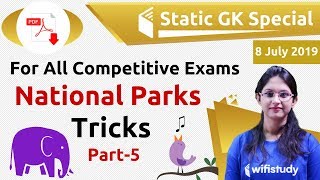 9:30 PM - Static GK by Sushmita Ma'am | National Parks Tricks (Day #8)