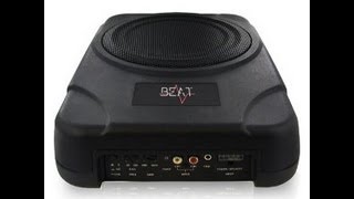 How to install an underseat powered subwoofer.Improve your car stereo`s performance.