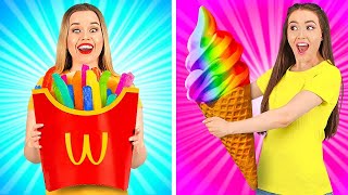 TRIK MAKANAN WARNA-WARNI || Ide dan Kiat Makanan Keren oleh 123 GO Like!