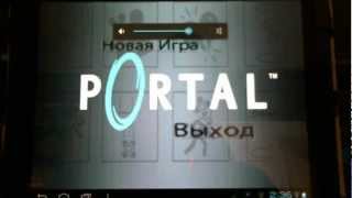 Portal Beta 0.5 Demo For Android on HP TouchPad