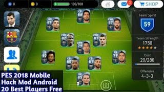 Pes 2018 V 2.3.1 Hack mod terbaru - 20 black  ball players gratis