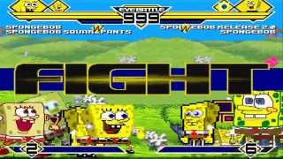 Spongebob's Party 4v4 Patch MUGEN 1.0 Battle!!!