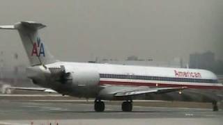American Airlines aborts takeoff at last second in Toronto Ontario.