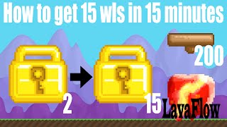 Growtopia - How to get 15 wls in 15 minutes [Easy Fast Wls in Growtopia]