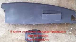 Ремонт торпеды на Mitsubish Lancer 10 после срабатывания подушек безопасности Airbag