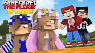 Minecraft Adventure - PRANKS - THE FLOOR IS LAVA!!