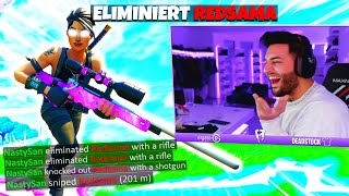 Ich STREAMSNIPE REDSAMA in FORTNITE (AUSRASTER)