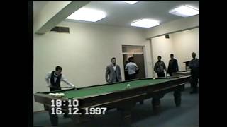 90-е. Русский бильярд 90-х. Днепропетровск 1997. Чемпионат Украины. Разминка. Russian Billiards