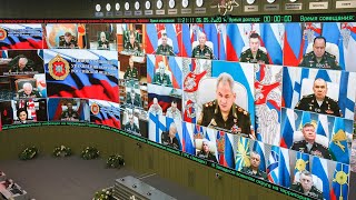 Селекторное совещание с руксоставом ВС РФ под председательством Сергея Шойгу (6.05.2020)