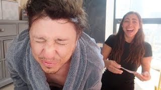 GIRLFRIEND GIVES BOYFRIEND A BRAZILIAN WAX!! (OUCH)