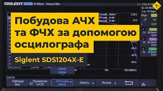 Побудова АЧХ та ФЧХ за допомогою осцилографа