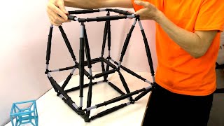 Я сделал Гиперкуб на 3Д принтере 4d Hypercube 3D print Tesseract #Shorts