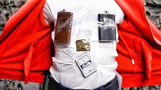 Стреляю из пистолетов во фляжку, карты и армейскую бляху от ремня!