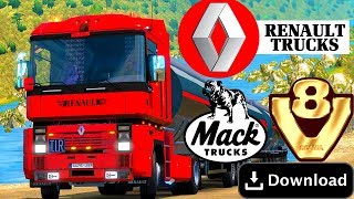 ?MOD RENAULT MAGNUM INTEGRAL V8 MACK ETS2 1.34 ?Download