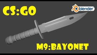 Как в Blender сделать нож M9 Bayonet | Speed modeling