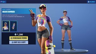 Buying The 'BEACH BOMBER' Complete Set! (40,000 V-Bucks Spending Spree) NEW Fortnite Skin Today