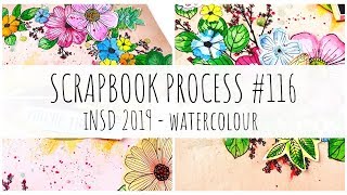 iNSD 2019 - Watercolour | SCRAPBOOK PROCESS | 116 | Field Notes | ms.paperlover