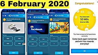 My telenor Play and Win 6 Feb All questions answers | telnor quiz 6 February l Test Your Skills