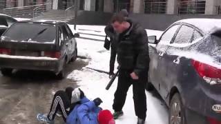 СтопХам,Избил битой!!!