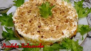Салат с печенью и черносливом (без майонеза)/Salad with liver and prunes