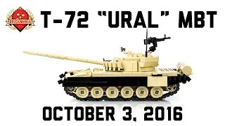 T-72 "URAL" Main Battle Tank - Custom Military Lego