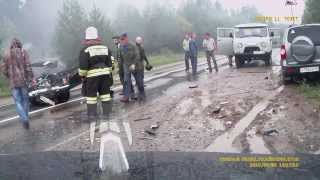 Лобовое ДТП. авария Ваз и Нива шевроле в п.Верхошижемье Кировской области. Весь