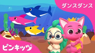 サメのかぞく X 1.5 | 3Dリトミックダンス | ピンキッツとホギといっしょにおどろう！ | ダンスダンス | 子供のうた | 人気童謡 | ピンキッツ！