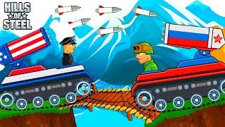 Танк КАТЮША из России и США vs АТЛАС и АРАХНИД в Хилс оф Стил! Испытание Танков в Битве за Сундуки