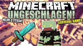 NUR 1 ITEM! - Minecraft UNGESCHLAGEN #25 - Survival Games | ungespielt