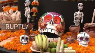 Mexico: Day of the Dead installation in honour of COVID-19 victims in Mexico City