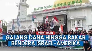 Galang Dana Hingga Bakar Bendera Israel-Amerika, Solidaritas Peduli Palestina Wajo Gelar Aksi Damai