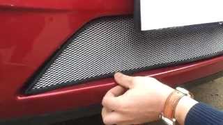 Установка защитной сетки радиатора на KIA Ceed II 2007 2011 chrome