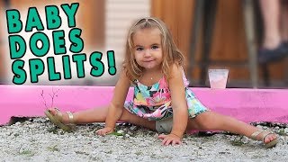 Baby Does Splits for Ice Cream! | Sam & Nia