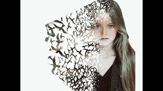 Como editar con picsart una imagen con efecto desintegración de aves