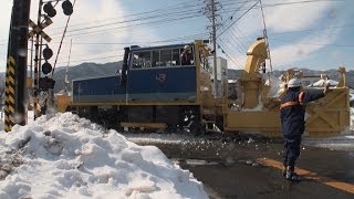 【 ＪＲ東海 排雪モーター（除雪）車　大雪で運休続く飯田線に出動！！】