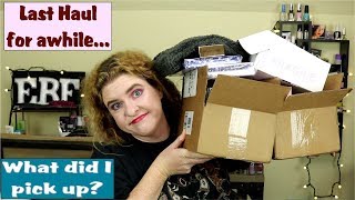 My last haul for awhile... January 2020