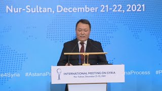 LIVE: Participants speak after Syrian talks in Nur-Sultan