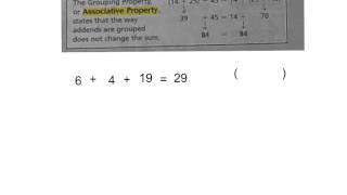 Properties of Addition