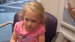 Peircing my little girls ears! (No Tears)