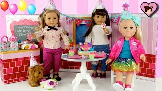 Jojo Siwa Doll Birthday Party - Opening Surprise Gifts and American Girl Toys