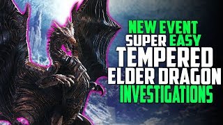 NEW EVENT! FASTEST Tempered Elder Investigations! Tons Of Tracks! Monster Hunter World Events
