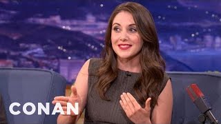 Alison Brie Attended A Nudist College - CONAN on TBS