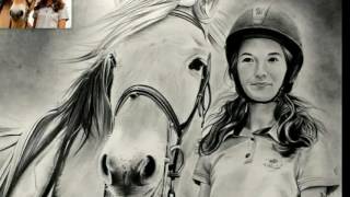 Dessin portrait au crayon
