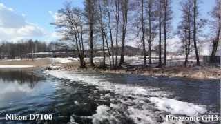 Nikon D7100 vs Panasonic GH3 - Video mode (Side by side comparison) - Samples