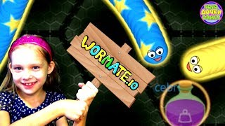 WORMATEIO ЗМЕИ Червячки и Слизарио WORMAXIO мультик игра про выращивание змеи Angry Snakes для детей